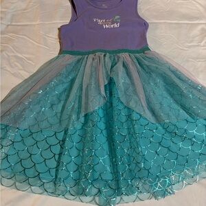 Purple and Teal Mermaid Dress